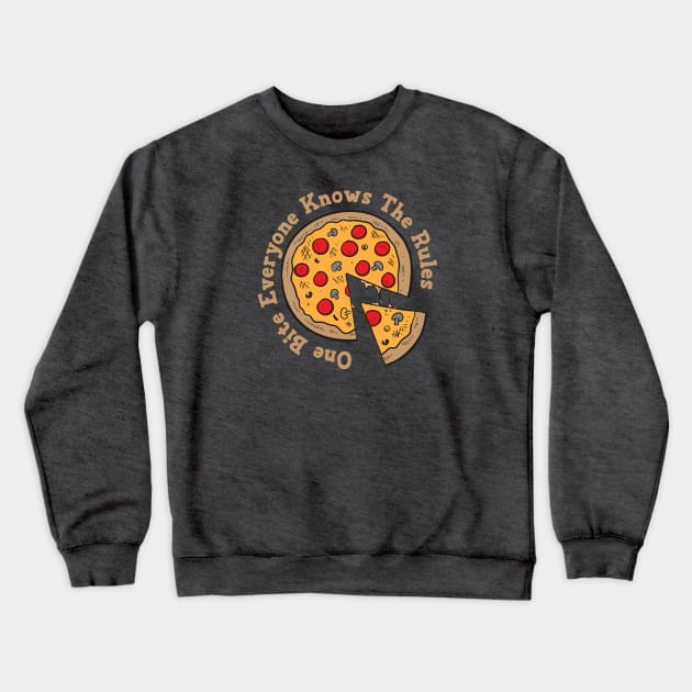 One Bite Crewneck Sweatshirt by Mercado Graphic Design